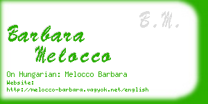 barbara melocco business card